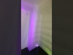 ヨガエクササイズ用LEDライトインフレータブルスクエア広告テント