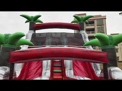 PVCターポリンパンクチャープルーフインフレータブルウォータースライダー（プール付き）