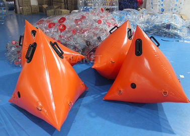 軽量のオレンジ膨脹可能な競争のマーカーは0.6 Mmポリ塩化ビニールの防水シートを浮かべておきます