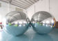 二重層ポリ塩化ビニール クリスマスの段階の装飾のための銀製の掛かる膨脹可能な浮遊広告ミラー球の球